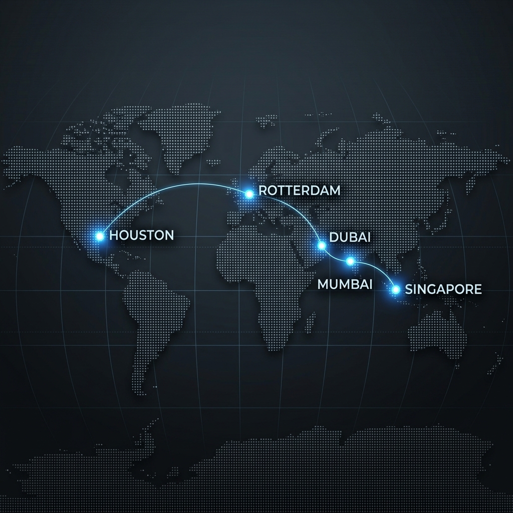 Global network map